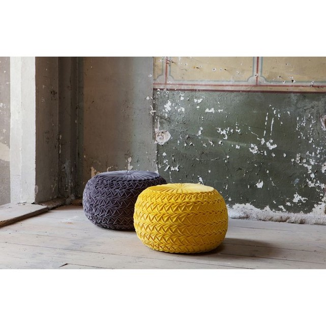 Poufs en velours la redoute