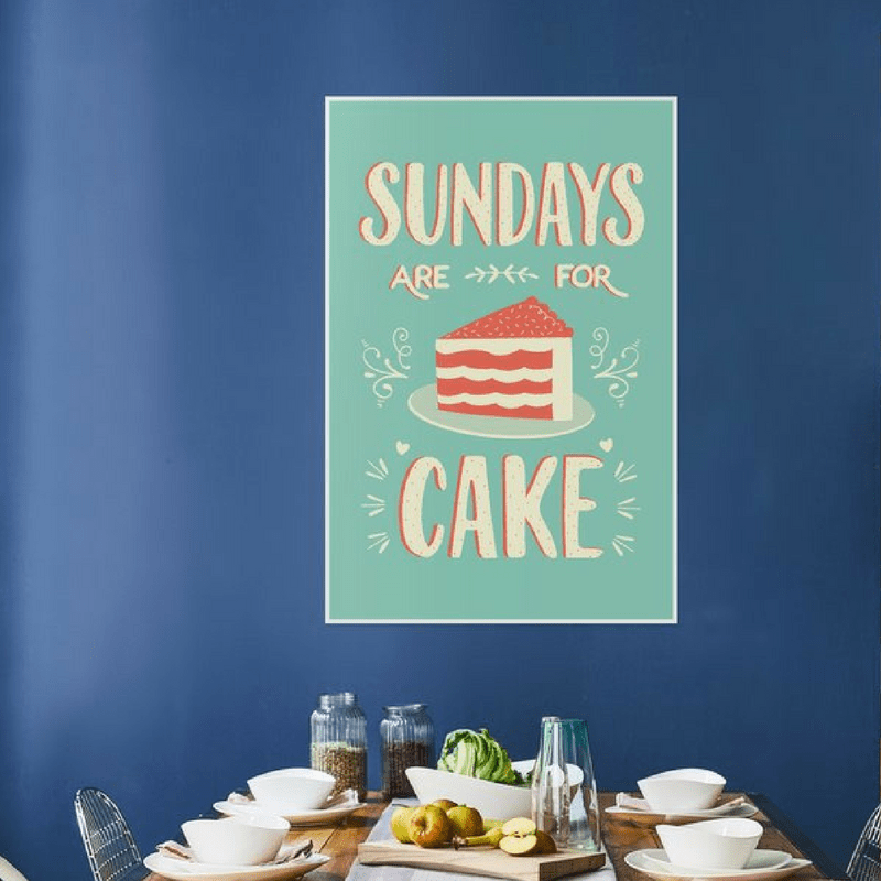 affiche-juniqle-sunday-are-for-cake-cadeau-gourmand