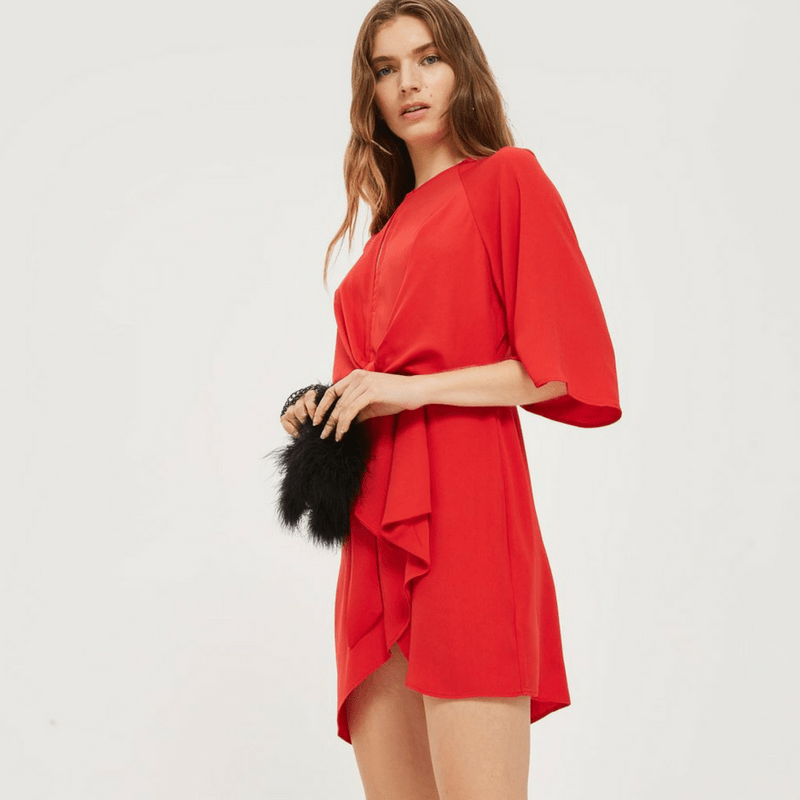 Robe-rouge-fete-topshop-party