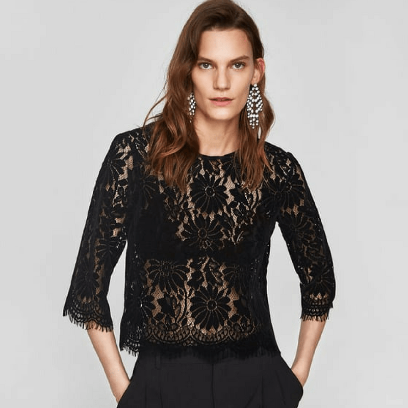 Top-dentelle-noir-tenue-fête-zara