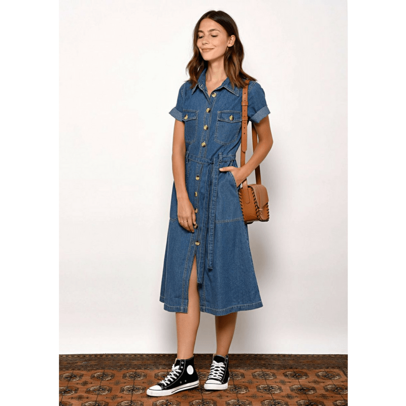 robe-ceinture-denim-jean-mi-longue-leon-harper