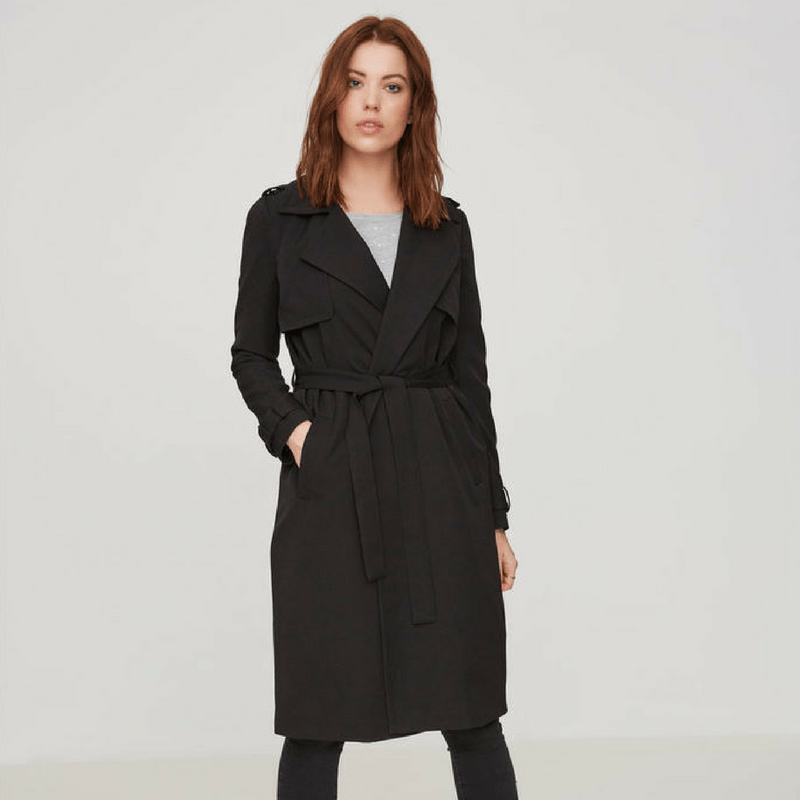 Trench-fluide-noir-vero-moda