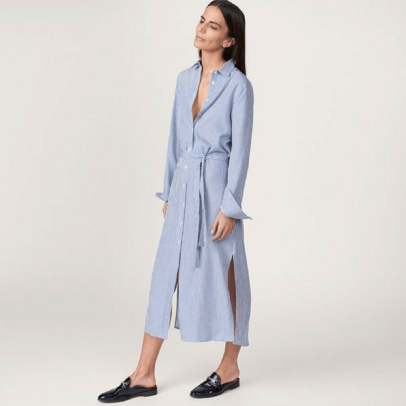 gant-robe-chemise-gaufré-rayures