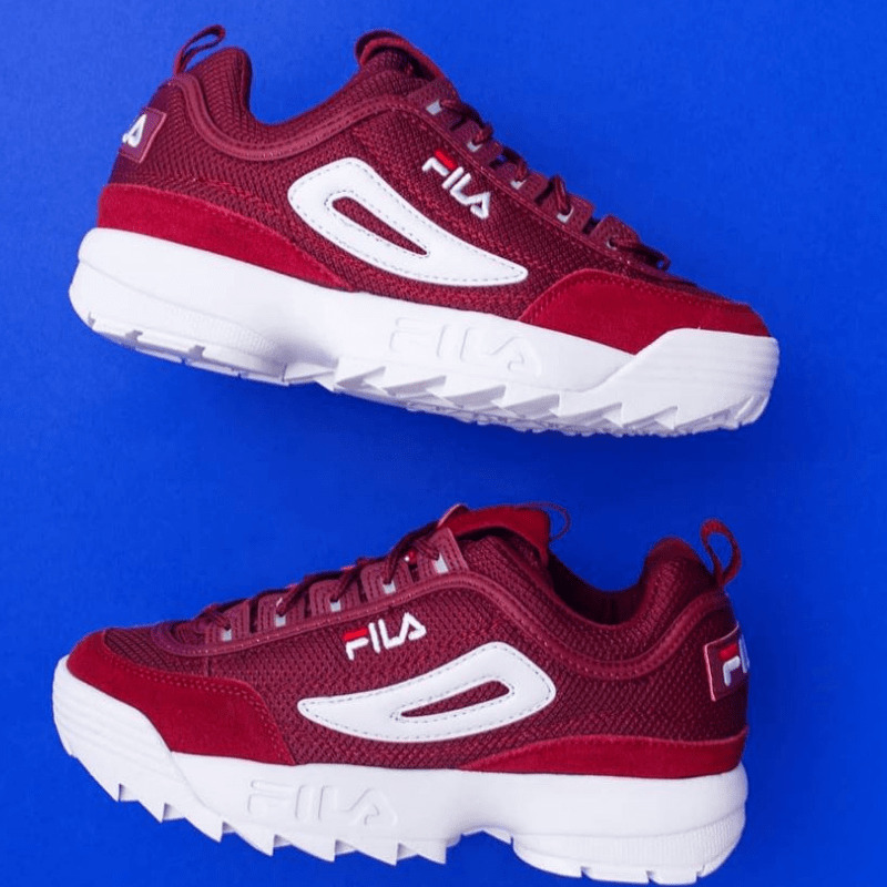 disruptor-senakers-fila-rouge-bordeaux
