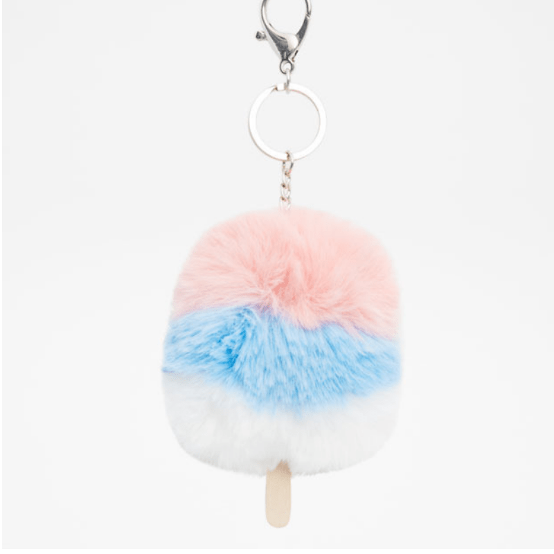 porte-cle-fausse-fourrure-glace-kawaii-pull-and-bear