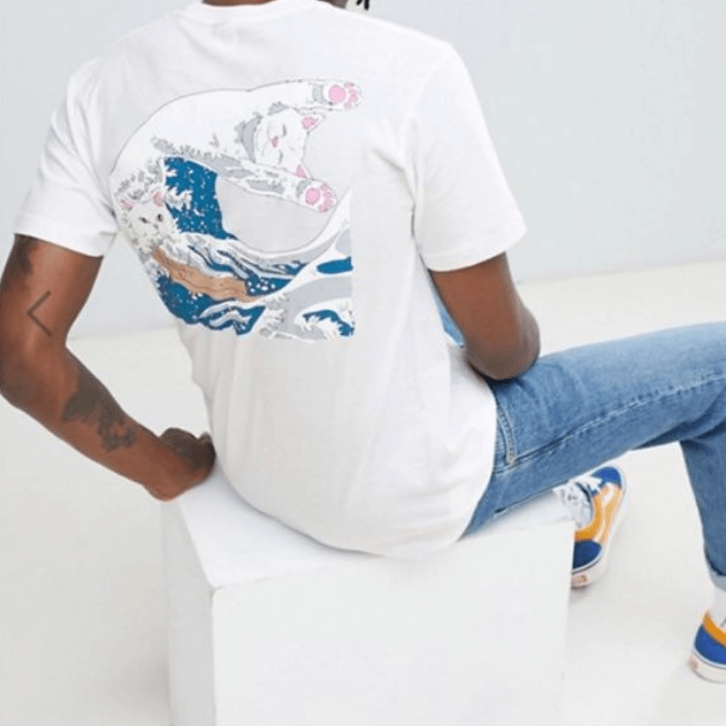 t-shirt-mignon-kawaii-ripndip-cat-chat