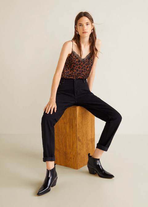 Top imprimé léopard Mango 29,90 euros