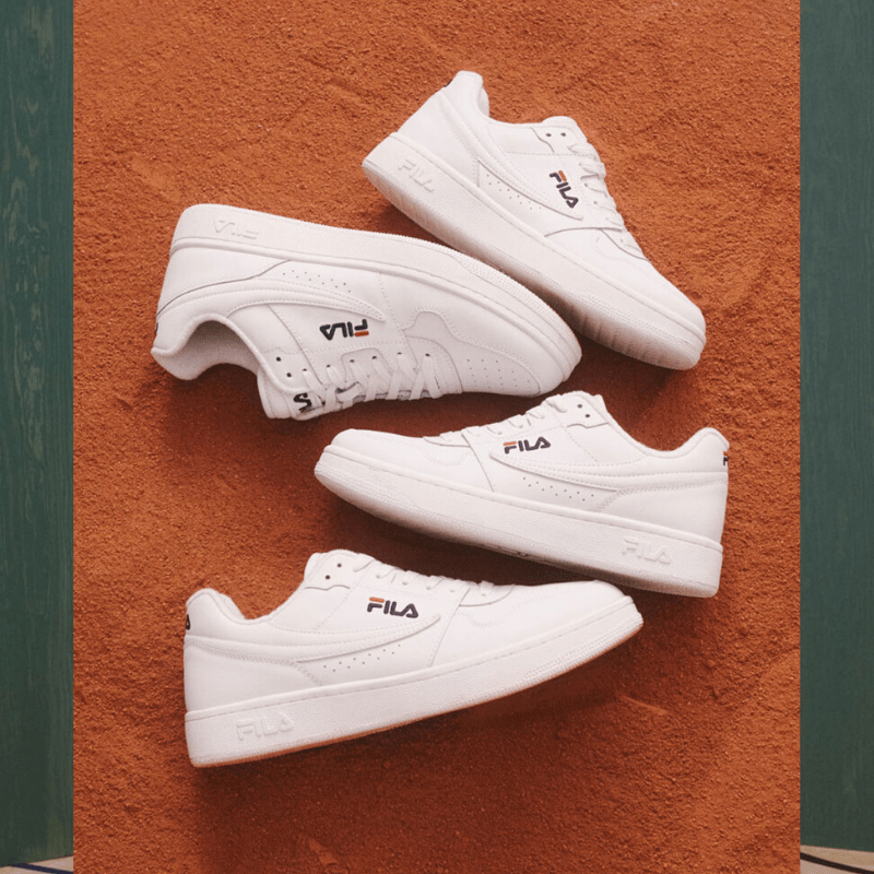 sneakers-blanches-fila-tartan-arcade