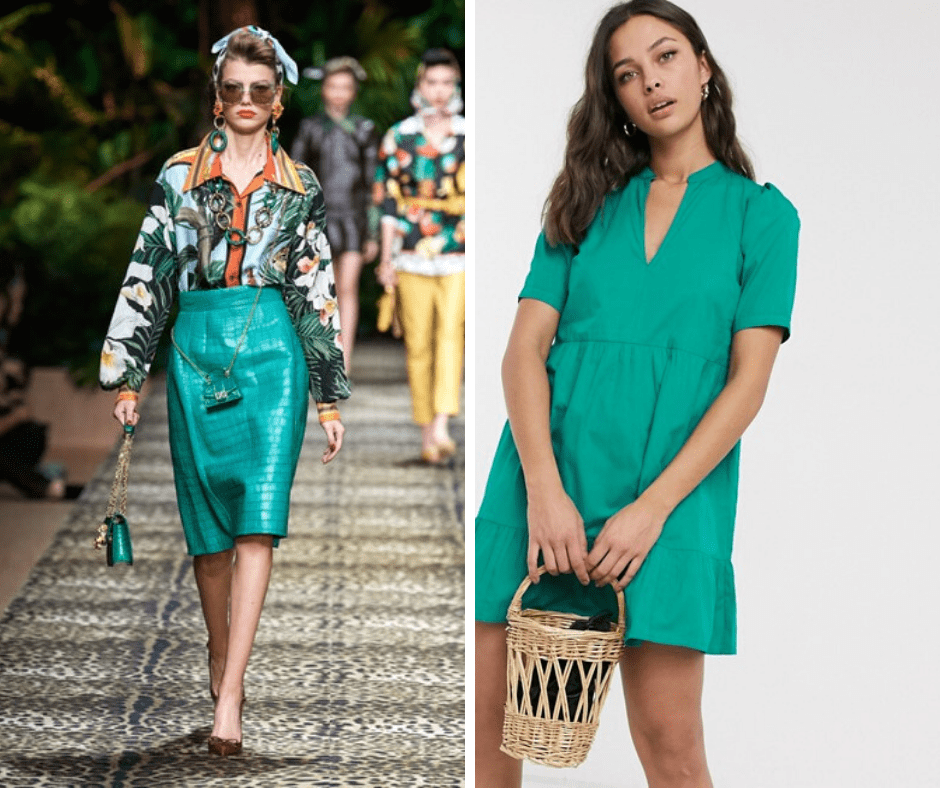 tendance-mode-printemps-ete-2020-defilé-look-dolce-gabanna-asos-vert